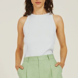 Zara Ribbed Halter Top